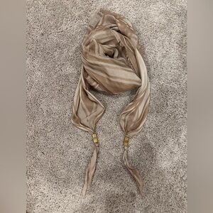 Gucci Elegant Brown Striped Scarf